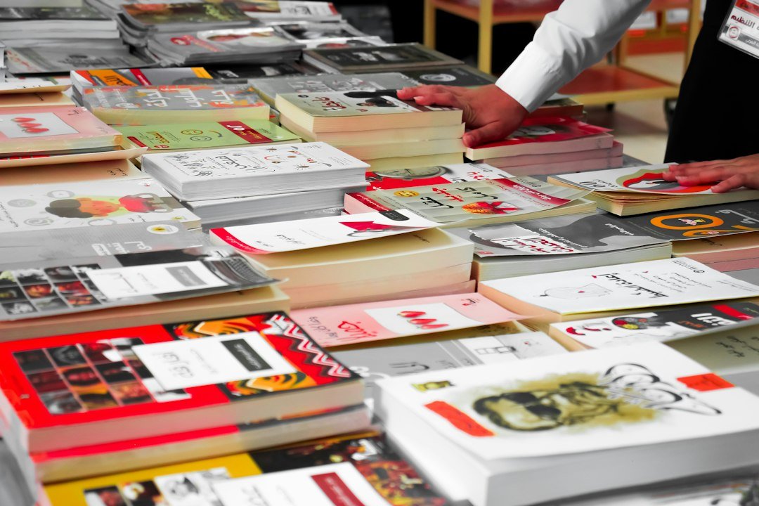 Book stalls at the Cairo International Book Fair