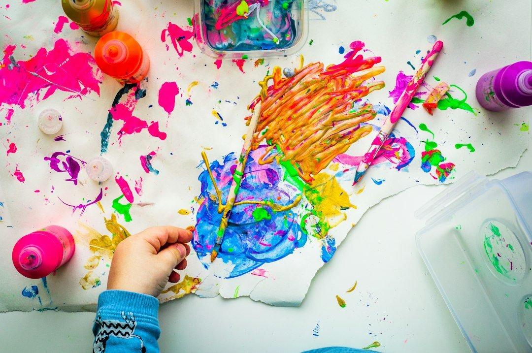 Colourful children's paintings – Hakawy International Arts Festival for Children